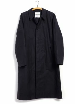 HANSEN GARMENTS MORTEN | Long Windbreaker Coat | Deep Sea
