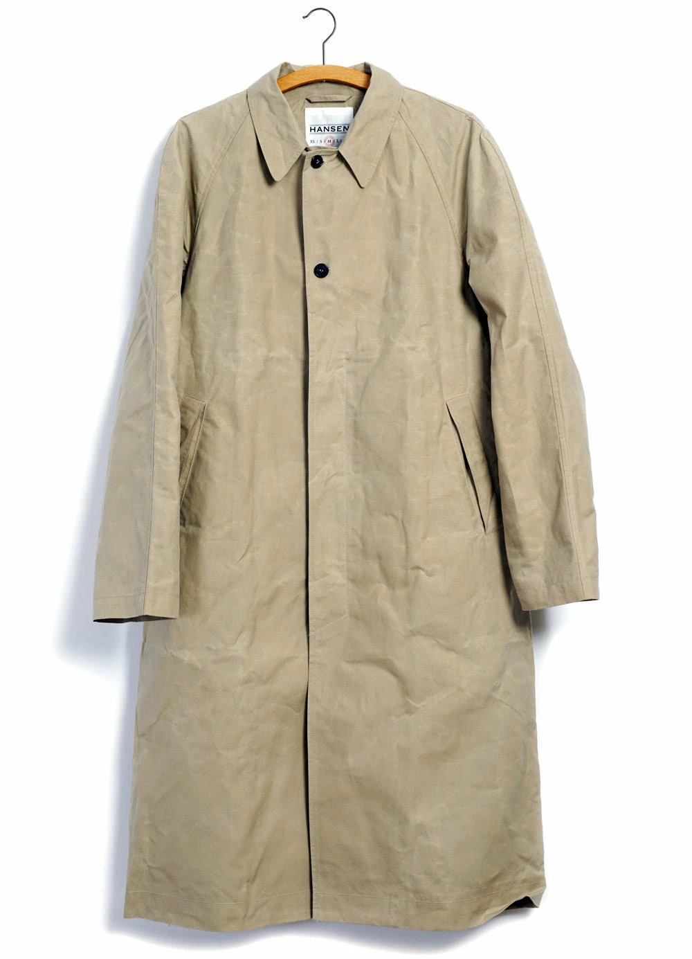 HANSEN GARMENTS MORTEN | Long Windbreaker Coat | Sand 1 HANSEN GARMENTS MORTEN | Long Windbreaker Coat | Sand