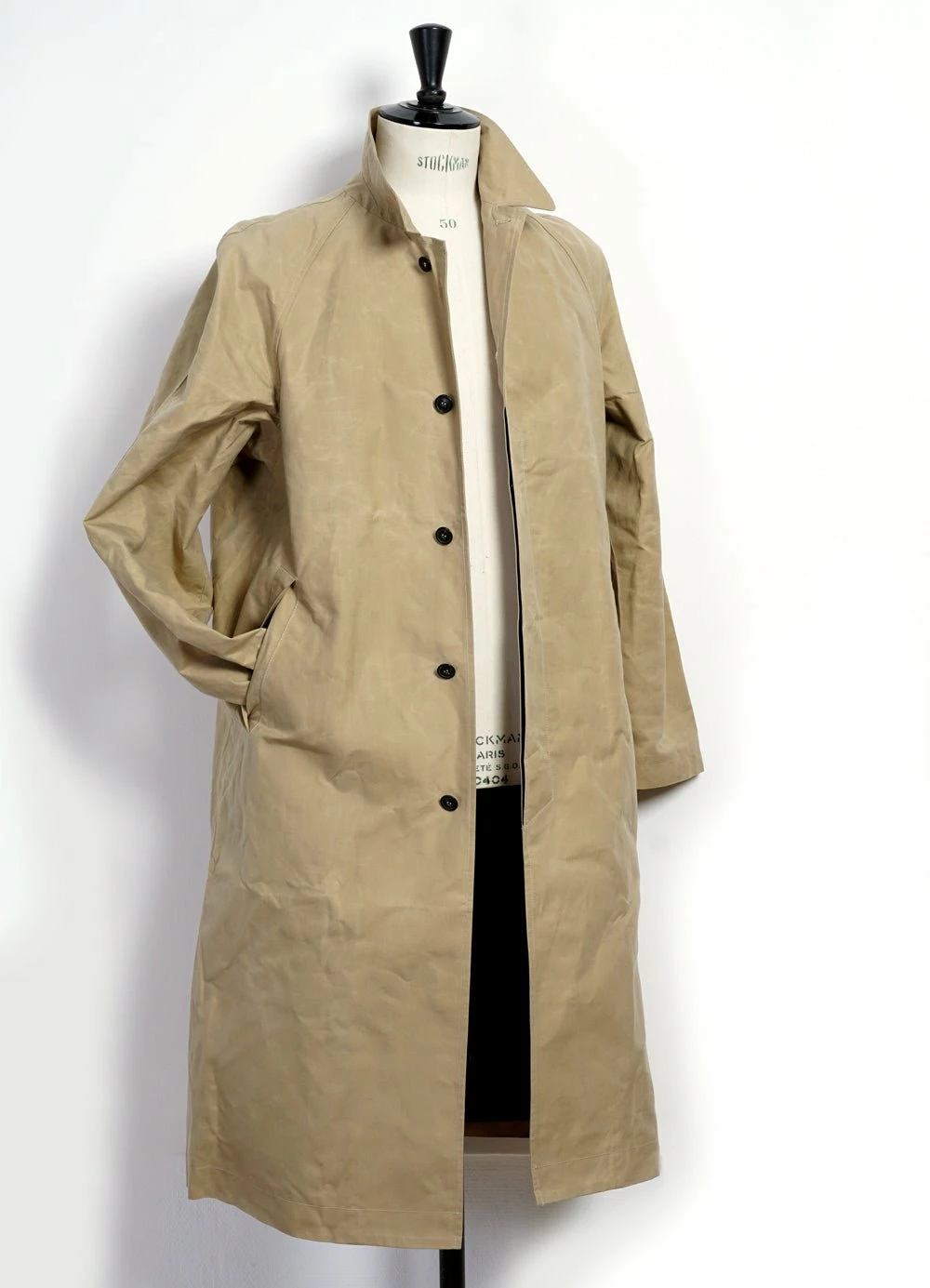 HANSEN GARMENTS MORTEN | Long Windbreaker Coat | Sand 6 HANSEN GARMENTS MORTEN | Long Windbreaker Coat | Sand - Image 6
