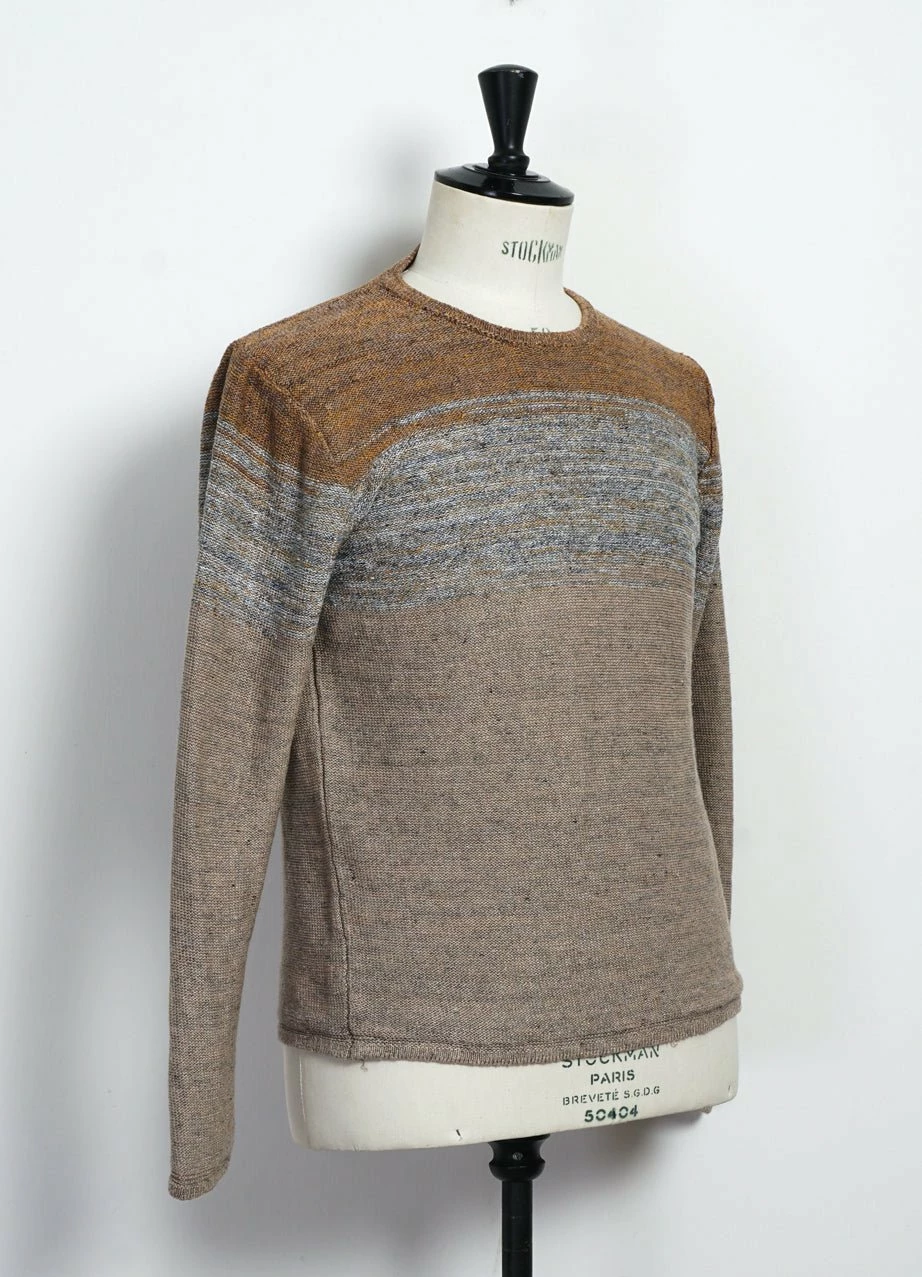 INIS MEÁIN OMBRÉ TUNIC | Linen Landscape Tunic | Beach/Stone 2 INIS MEÁIN OMBRÉ TUNIC | Linen Landscape Tunic | Beach/Stone - Image 2