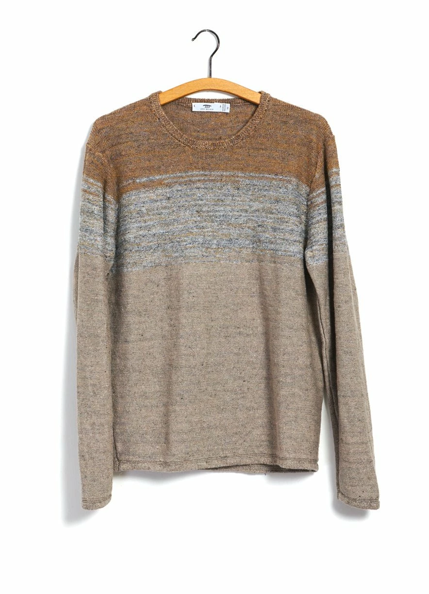 INIS MEÁIN OMBRÉ TUNIC | Linen Landscape Tunic | Beach/Stone 1 INIS MEÁIN OMBRÉ TUNIC | Linen Landscape Tunic | Beach/Stone