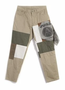 MOUNTAIN RESEARCH PATCHWORK PANTS | Beige