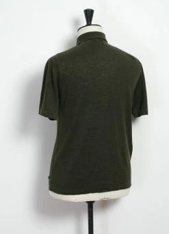 G.R.P POLO | Short Sleeve 2-Button Polo | Dark Green Black -Deals Bottoms Store polo short sleeve 2 button polo dark green black grp 983405