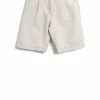 HANSEN GARMENTS ROBIN | Super Wide Pleated Shorts | Flax Nature