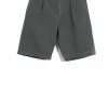 HANSEN GARMENTS ROBIN | Super Wide Pleated Shorts | Oxidized