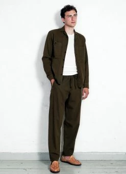 HANSEN GARMENTS SAM | Casual Over Shirt | Plant -Deals Bottoms Store sam casual over shirt plant hansen garments 321293