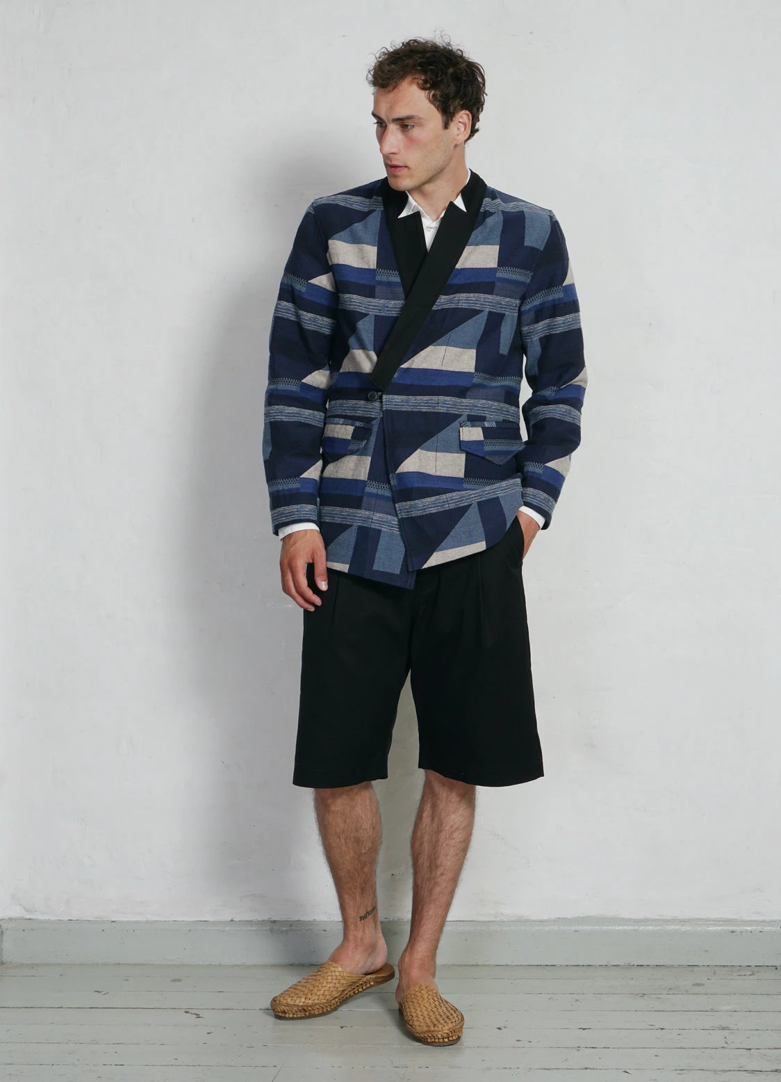 HANSEN GARMENTS FALK | Kakashi Blazer | Blue Mix 2 HANSEN GARMENTS FALK | Kakashi Blazer | Blue Mix - Image 2