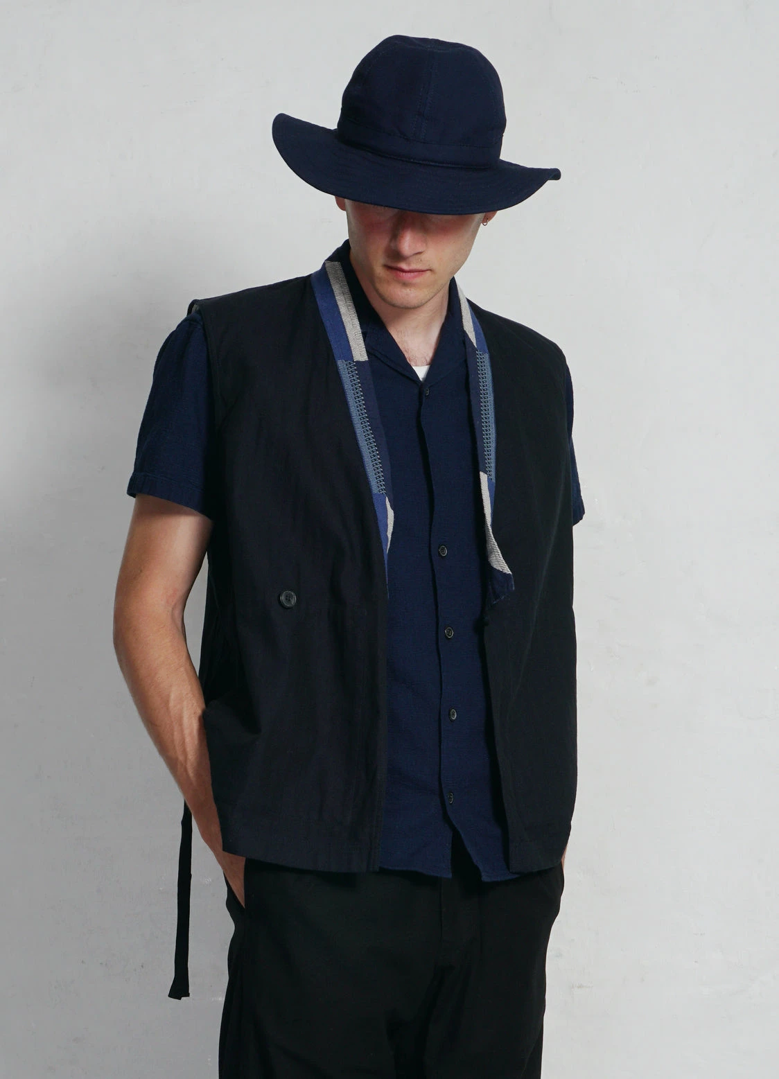HANSEN GARMENTS JONNY | Short Sleeve Shirt | Indigo 5 HANSEN GARMENTS JONNY | Short Sleeve Shirt | Indigo - Image 5