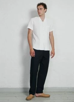 HANSEN GARMENTS JONNY | Short Sleeve Shirt | Waffle White 13 HANSEN GARMENTS JONNY | Short Sleeve Shirt | Waffle White -Deals Bottoms Store ss23 jonny white waffle 2