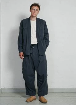 HANSEN GARMENTS REMY | East & West Shirt Jacket | Blue Grey -Deals Bottoms Store ss23 remy billy blue grey 1