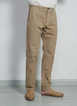 HANSEN GARMENTS FRED | Regular Cut Work Trousers | Classic Beige -Deals Bottoms Store ss23 trousers fred classic beige 1