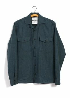 HANSEN GARMENTS STEFAN | Worker Over Shirt | Moss Green