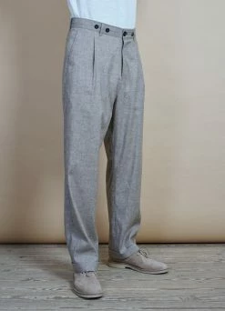 HANSEN GARMENTS SUNE | Pleated Wide Cut Trousers | Beach -Deals Bottoms Store sune pleated wide cut trousers beach hansen garments 297762