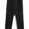 HANSEN GARMENTS SUNE | Pleated Wide Cut Trousers | Black Marble
