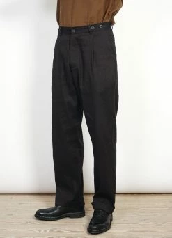 HANSEN GARMENTS SUNE | Pleated Wide Cut Trousers | Coffee Melange -Deals Bottoms Store sune pleated wide cut trousers coffee melange 274414