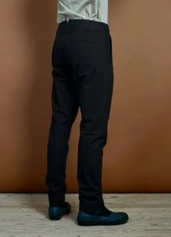 HANSEN GARMENTS SVENNING | Slim Fit Trousers | Nero -Deals Bottoms Store svenning slim fit trousers nero hansen garments 395669