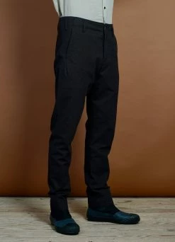 HANSEN GARMENTS SVENNING | Slim Fit Trousers | Nero -Deals Bottoms Store svenning slim fit trousers nero hansen garments 950817