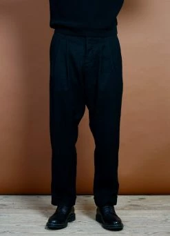 HANSEN GARMENTS SYLVESTER | Double Pleated Trousers | Black 8 HANSEN GARMENTS SYLVESTER | Double Pleated Trousers | Black -Deals Bottoms Store sylvester double pleated trousers black hansen garments 482298