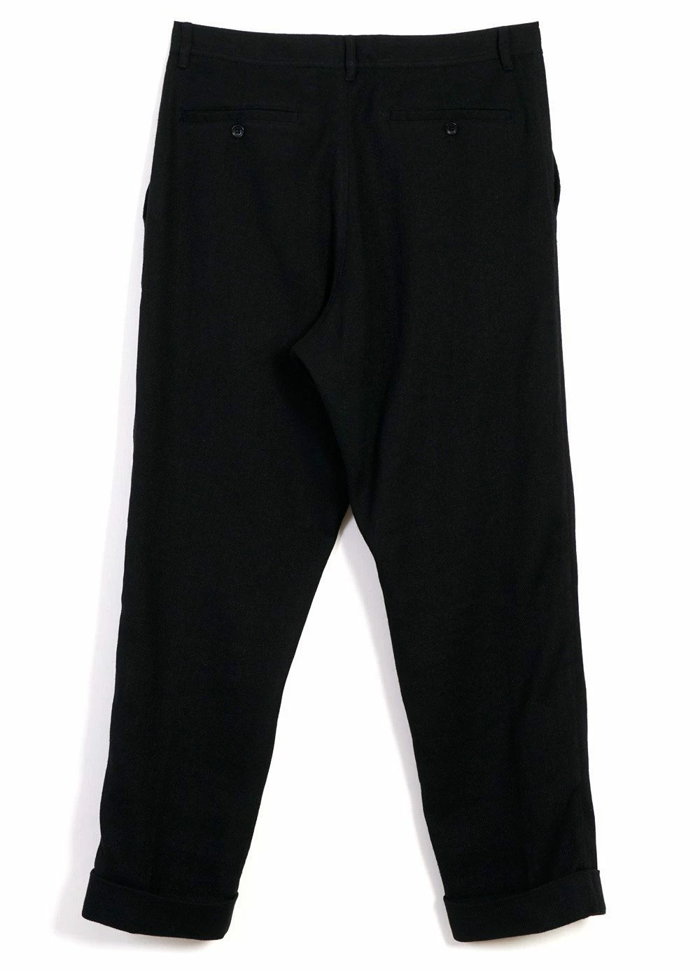 HANSEN GARMENTS SYLVESTER | Double Pleated Trousers | Black 2 HANSEN GARMENTS SYLVESTER | Double Pleated Trousers | Black - Image 2