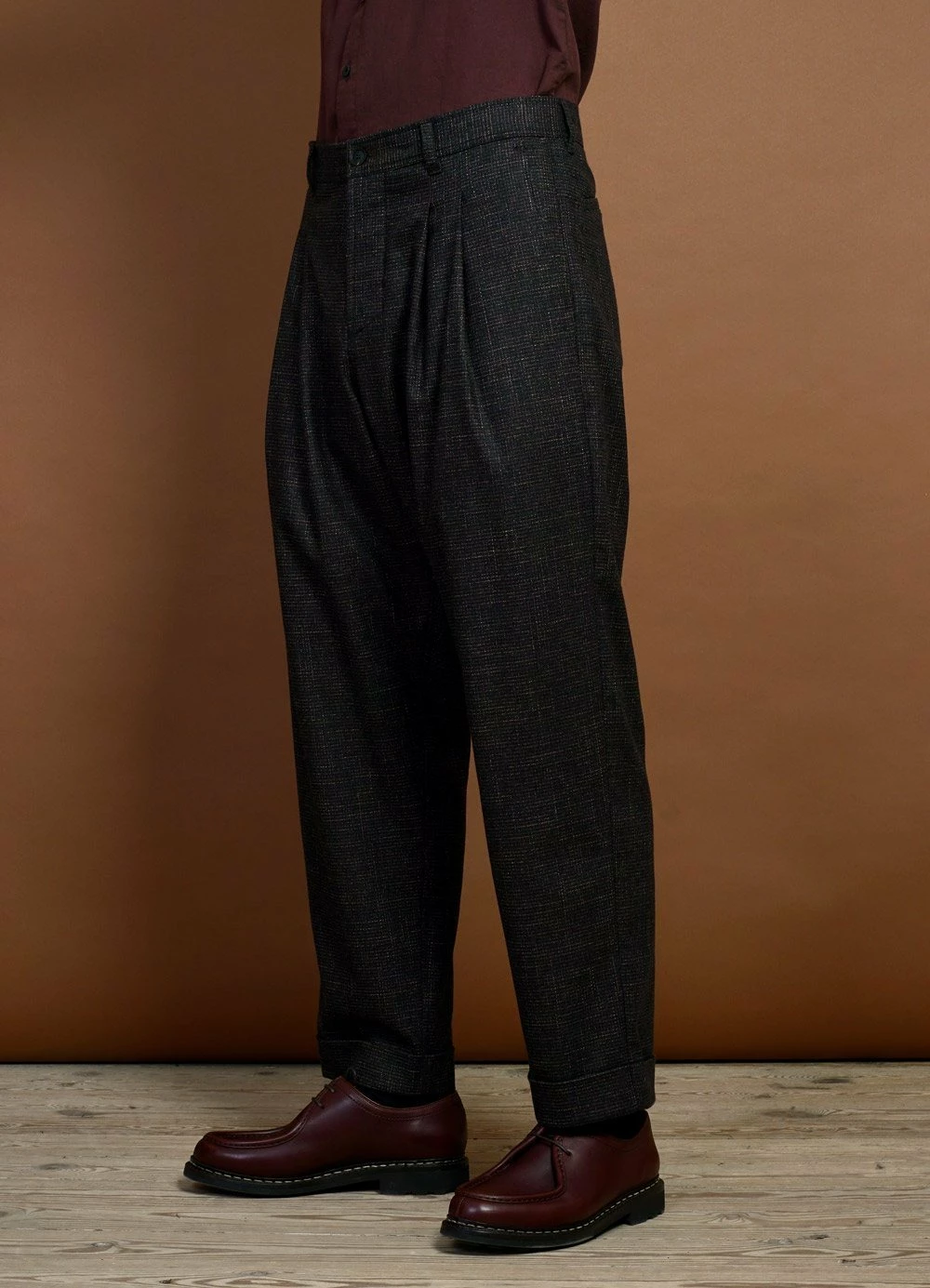 HANSEN GARMENTS SYLVESTER | Double Pleated Trousers | Macchiato 5 HANSEN GARMENTS SYLVESTER | Double Pleated Trousers | Macchiato - Image 5