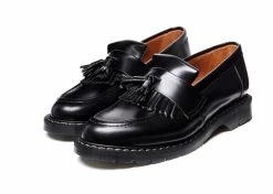 Solovair TASSEL LOAFER | Black High Shine -Deals Bottoms Store tassle loafer black high shine 846252