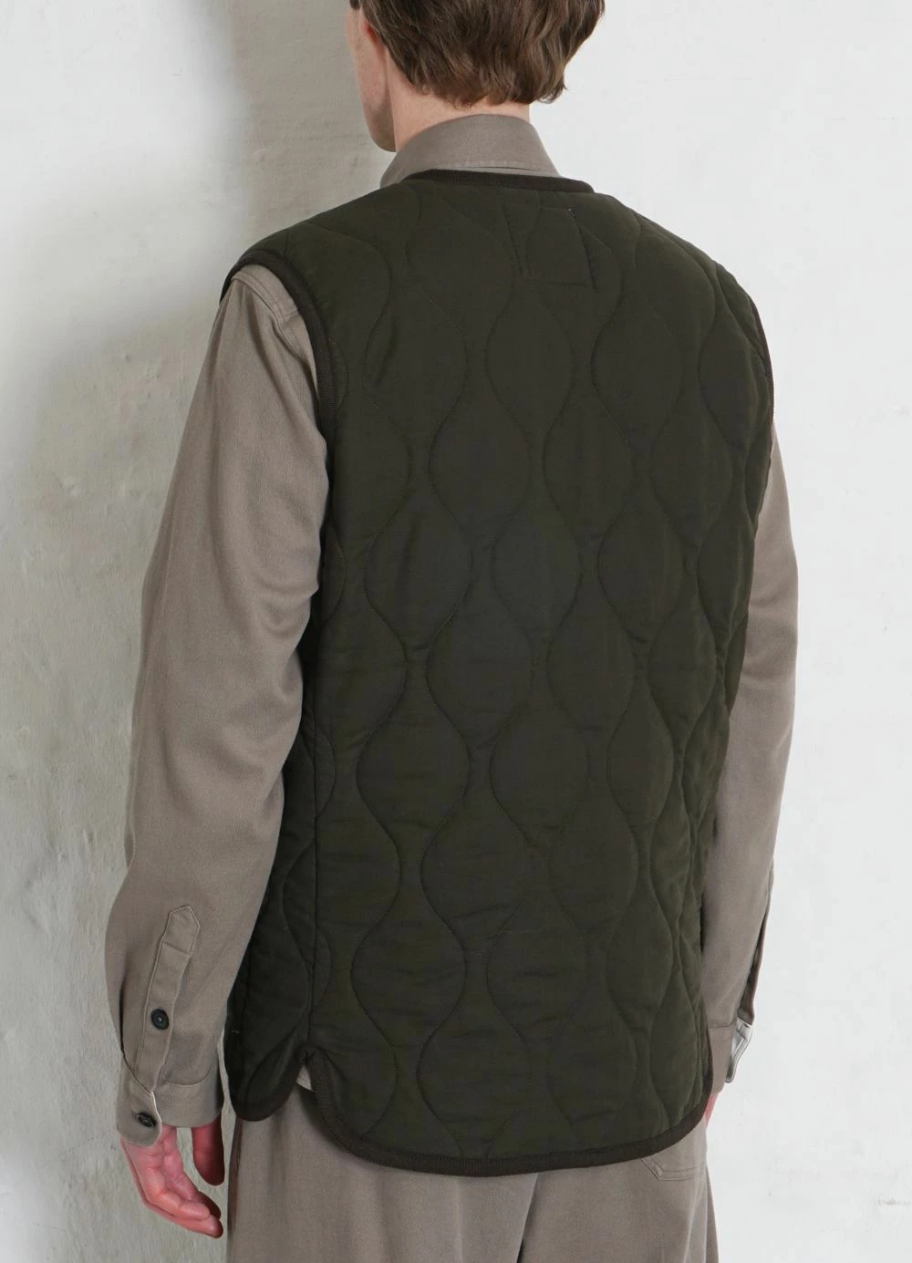 HANSEN GARMENTS TONY | Bonded Padded Vest | Dark Army 4 HANSEN GARMENTS TONY | Bonded Padded Vest | Dark Army - Image 4