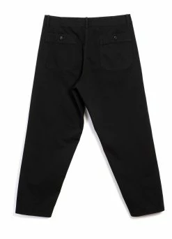 HANSEN GARMENTS TRYGVE | Wide Cut Cropped Trousers | Black -Deals Bottoms Store trygve wide cut cropped trousers black hansen garments 195468