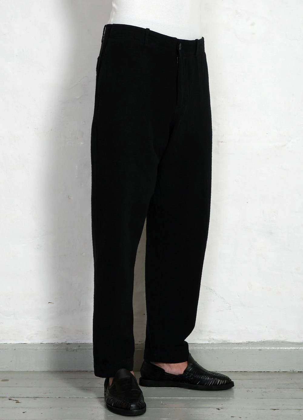 HANSEN GARMENTS TRYGVE | Wide Cut Cropped Trousers | Black 5 HANSEN GARMENTS TRYGVE | Wide Cut Cropped Trousers | Black - Image 5