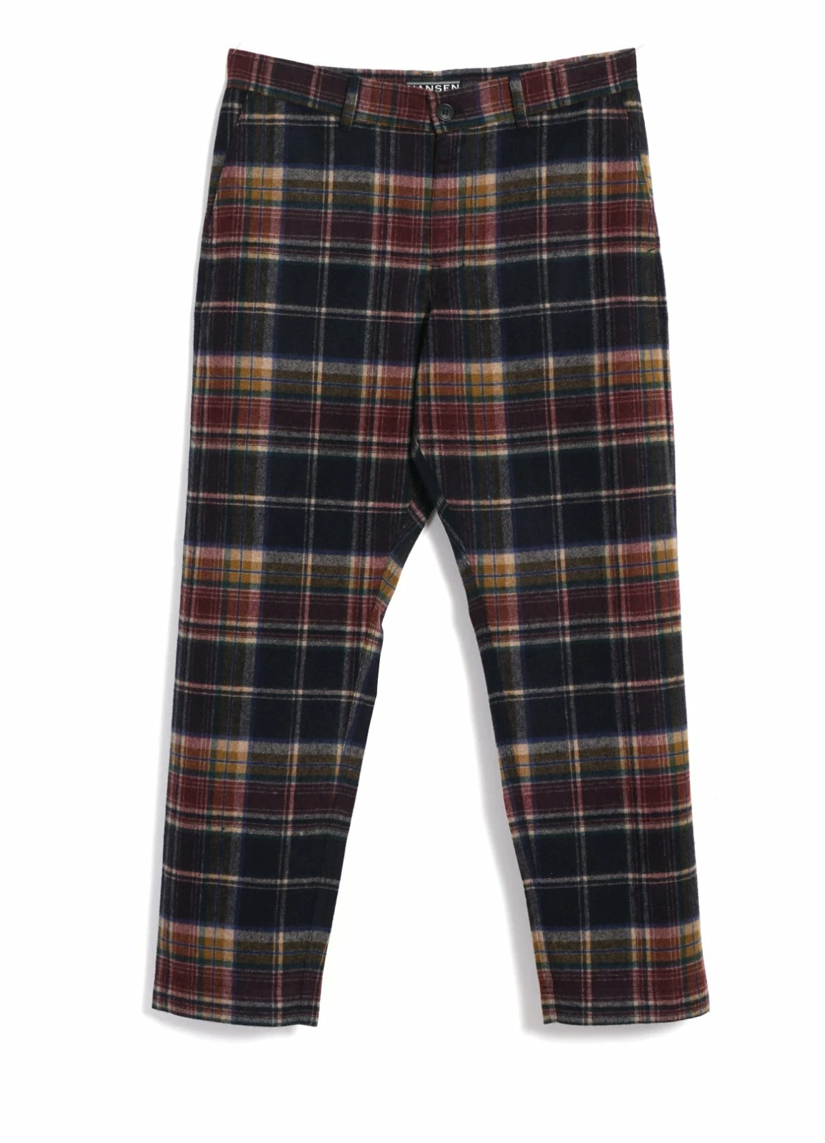 HANSEN GARMENTS TYGE | Wide Cut Cropped Trousers | Multi Colour Check 1 HANSEN GARMENTS TYGE | Wide Cut Cropped Trousers | Multi Colour Check