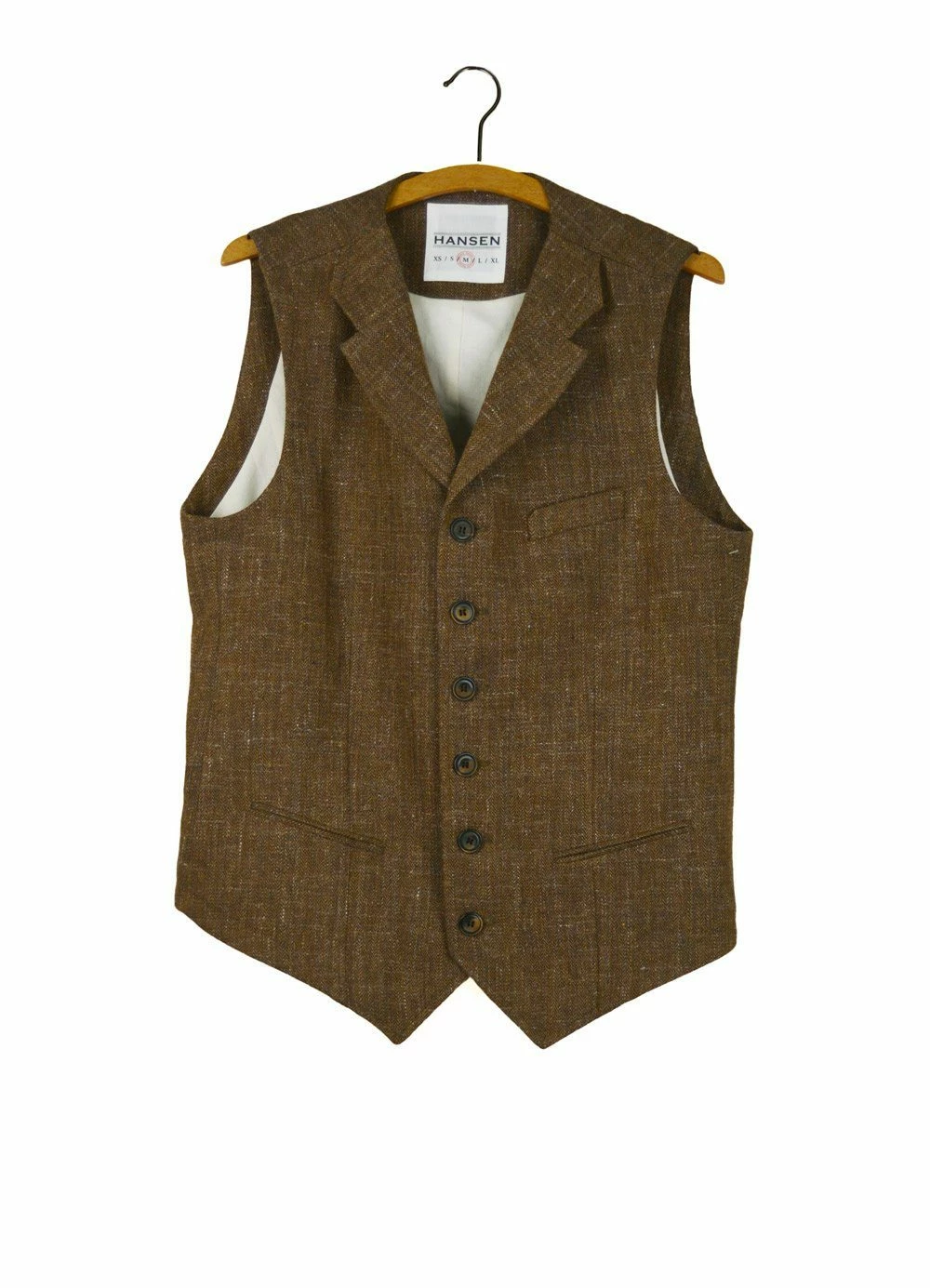 HANSEN GARMENTS WILLIAM | Classic Casual Vest | Cognac 1 HANSEN GARMENTS WILLIAM | Classic Casual Vest | Cognac