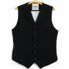 HANSEN GARMENTS WILLIAM | Lapel Waistcoat | Black