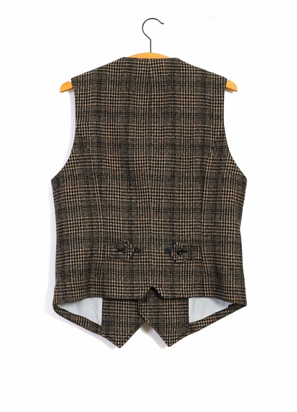 HANSEN GARMENTS WILLIAM | Lapel Waistcoat | Checkered 2 HANSEN GARMENTS WILLIAM | Lapel Waistcoat | Checkered - Image 2