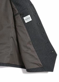 HANSEN GARMENTS WILLIAM | Lapel Waistcoat | Grey Pin -Deals Bottoms Store william lapel waistcoat grey pin hansen garments 154333