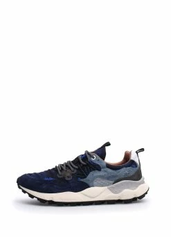 Flower Mountain YAMANO 3 | Suede & Canvas Sneaker | JP Print Navy/Black -Deals Bottoms Store yamano 3 suede canvas sneaker jp print navyblack flower mountain 362555