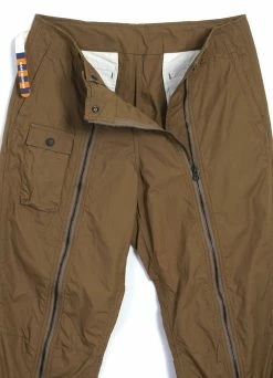 MOUNTAIN RESEARCH ZIPPER PANTS | Khaki -Deals Bottoms Store zipper pants khaki mountain research 224296